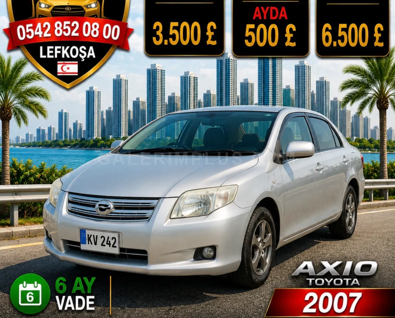 2007 Toyota Axio 1.5 Kıbrıs | KKTC İkinci El Satılık Araba - Fotoğraf 1
