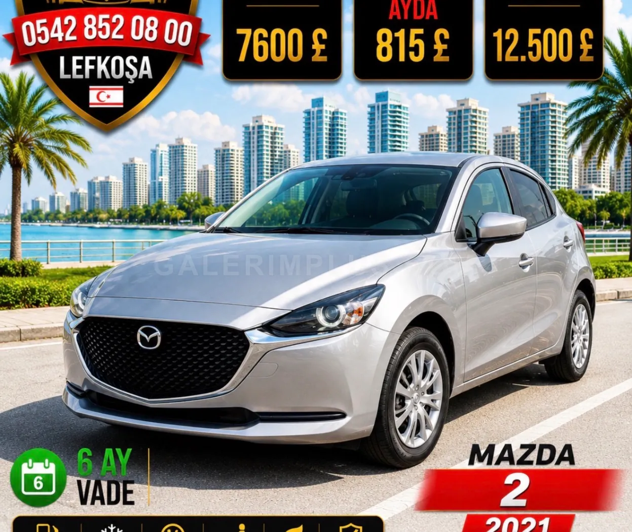 2021 Mazda 2 1.5 Sky-G Kıbrıs | KKTC İkinci El Satılık Araba - Fotoğraf 1