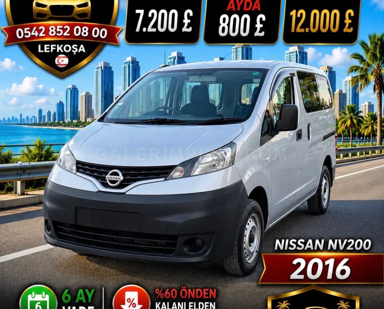 2016 Nissan NV200 1.6 Benzinli Kıbrıs | KKTC İkinci El Satılık Araba - Fotoğraf 1