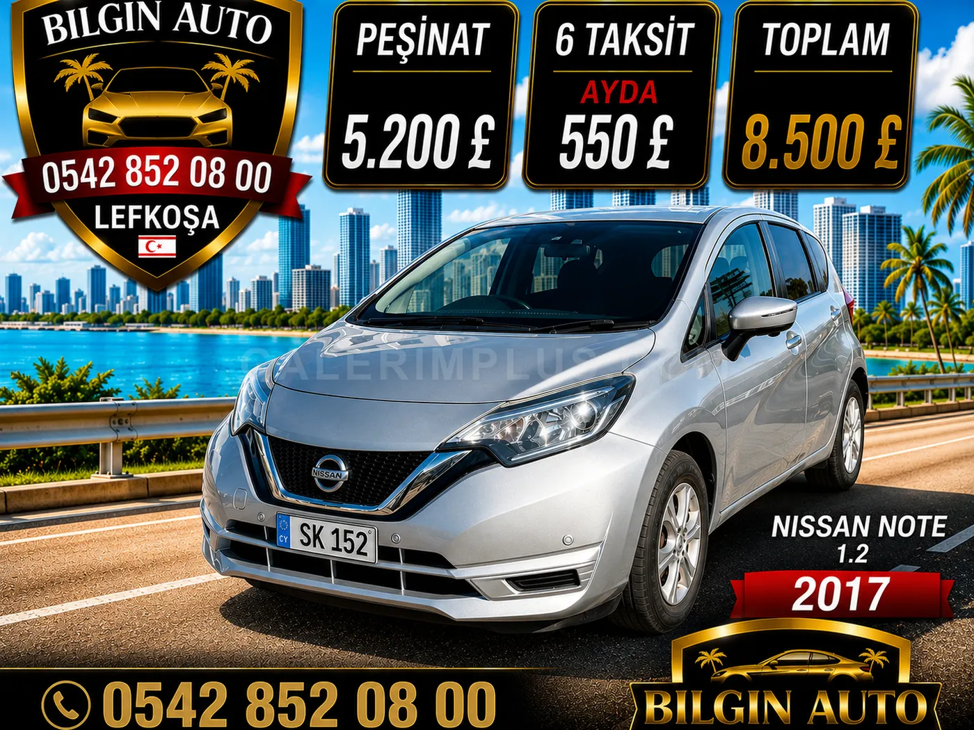 2017 Nissan Note 1.2 Kıbrıs | KKTC İkinci El Satılık Araba - Fotoğraf 1