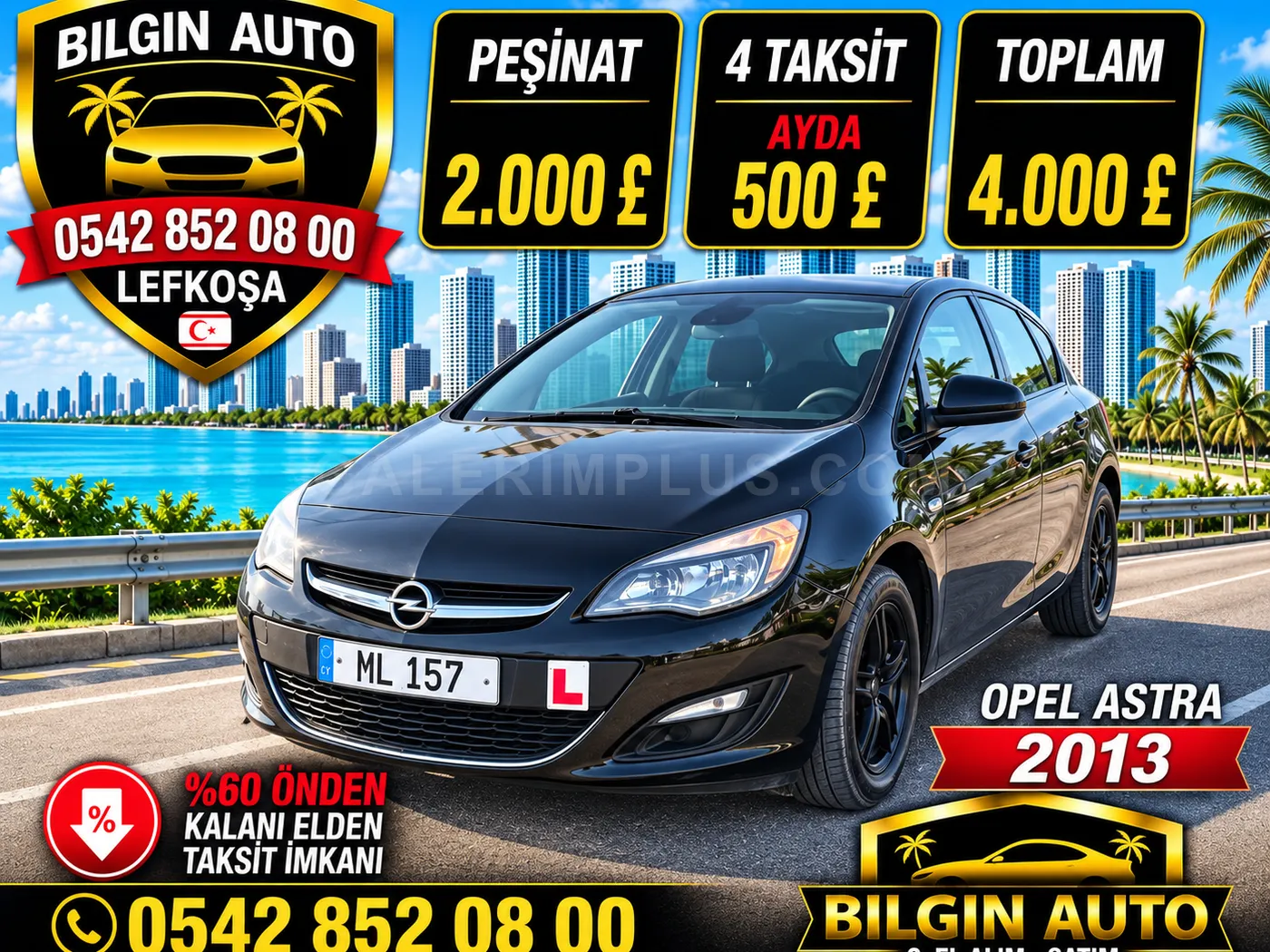 2013 Opel Astra 1.4 Kıbrıs | KKTC İkinci El Satılık Araba - Fotoğraf 1