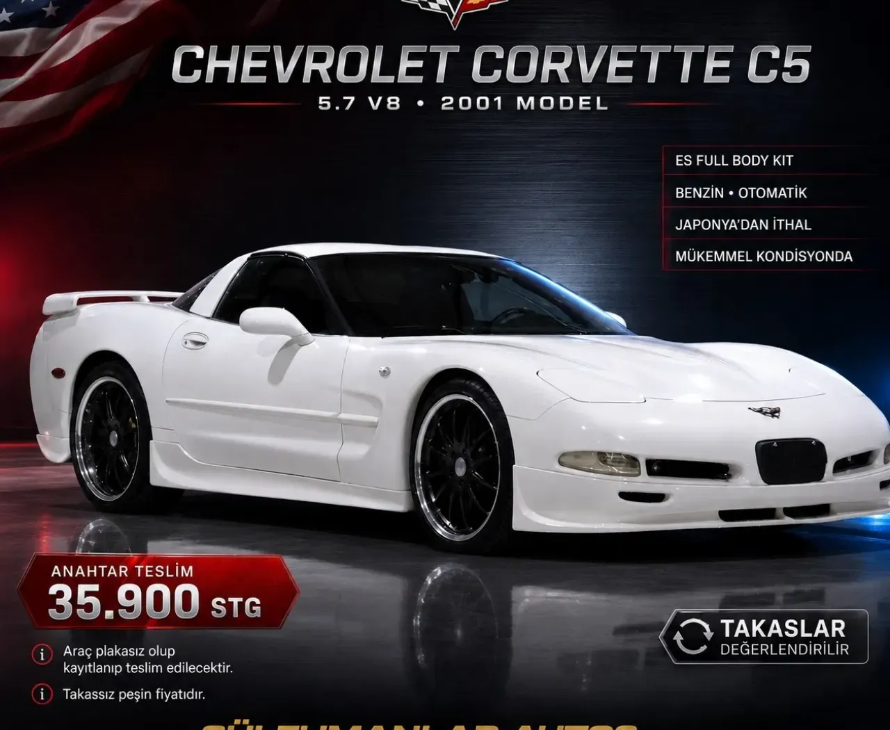 2001 Chevrolet Corvette Corvette C5 Kıbrıs | KKTC İkinci El Satılık Araba - Fotoğraf 1
