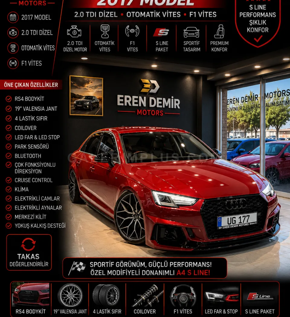 2017 Audi A4 A4 Sedan Kıbrıs | KKTC İkinci El Satılık Araba - Fotoğraf 1