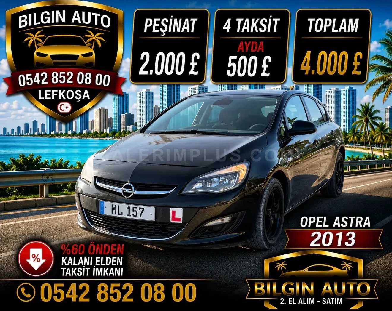 2013 Opel Astra 1.4 Kıbrıs | KKTC İkinci El Satılık Araba - Fotoğraf 1
