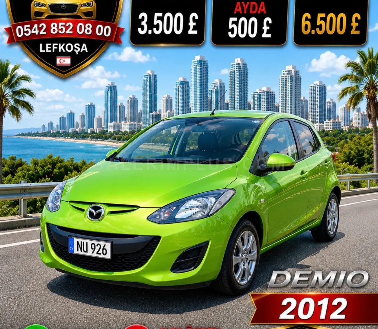 2012 Mazda Demio 1.3i Kıbrıs | KKTC İkinci El Satılık Araba - Fotoğraf 1