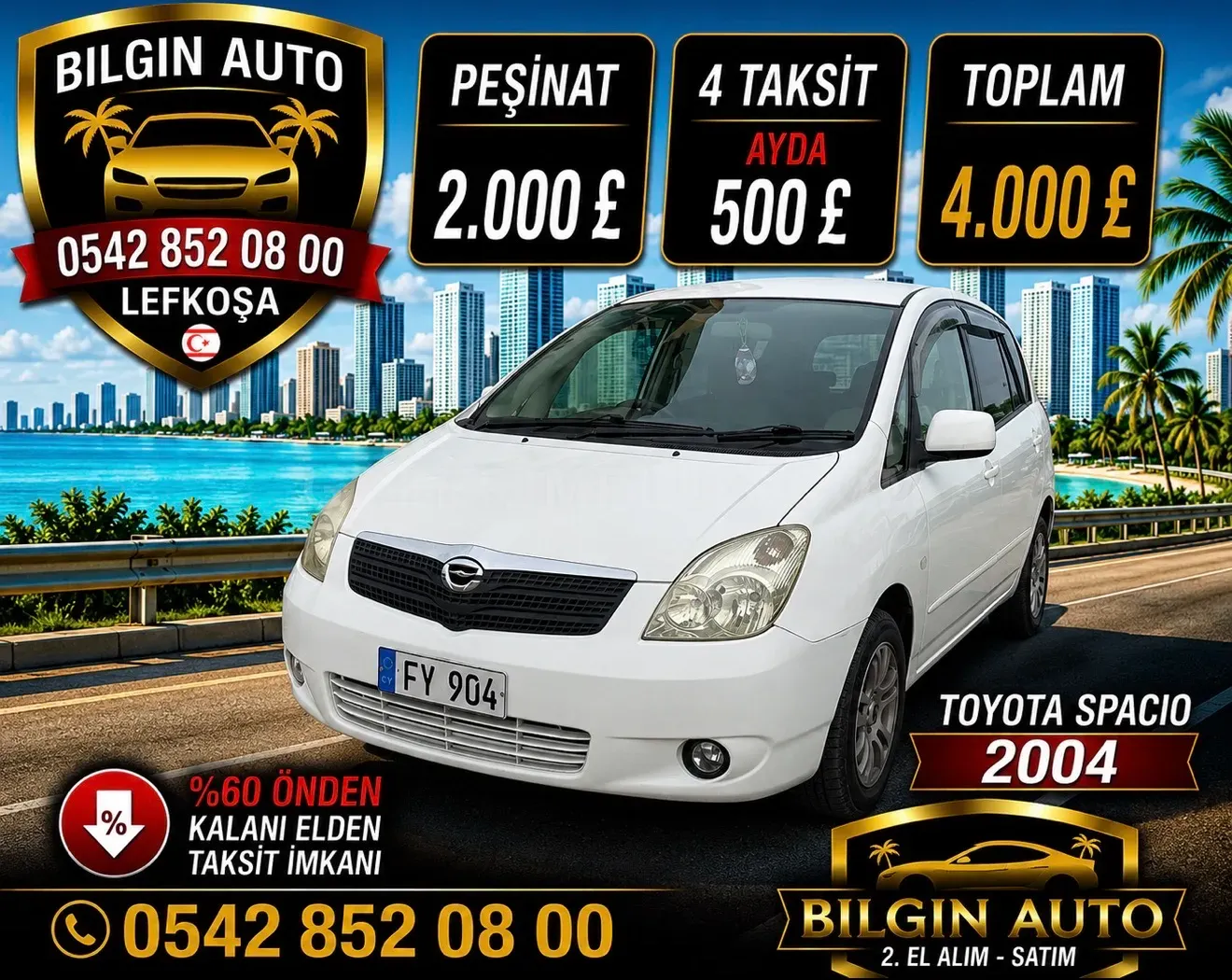 2003 Toyota Corolla 1.5 Kıbrıs | KKTC İkinci El Satılık Araba - Fotoğraf 1