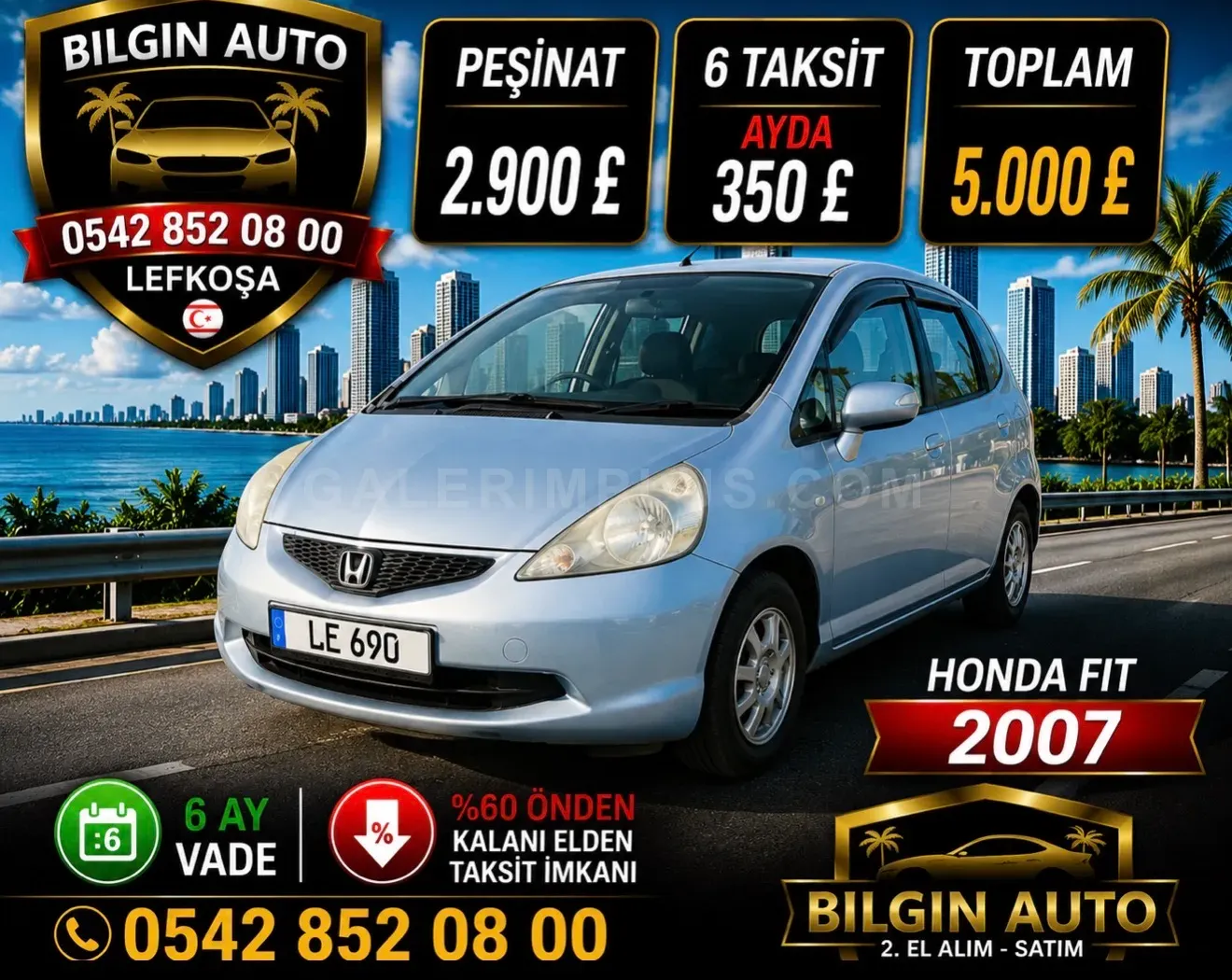 2007 Honda Fit 1.3 Kıbrıs | KKTC İkinci El Satılık Araba - Fotoğraf 1