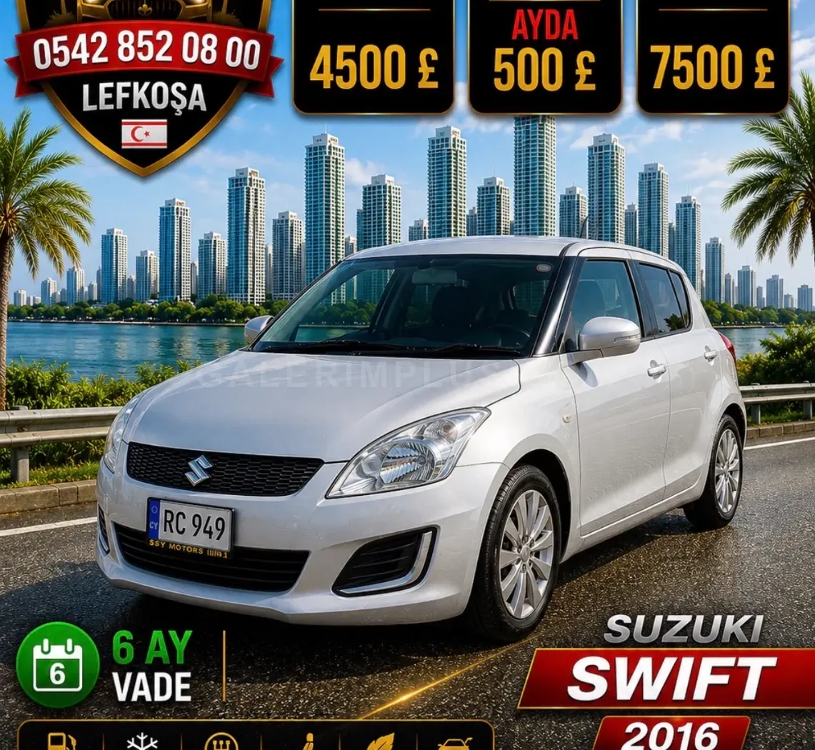 2016 Suzuki Swift 1.2 Kıbrıs | KKTC İkinci El Satılık Araba - Fotoğraf 1