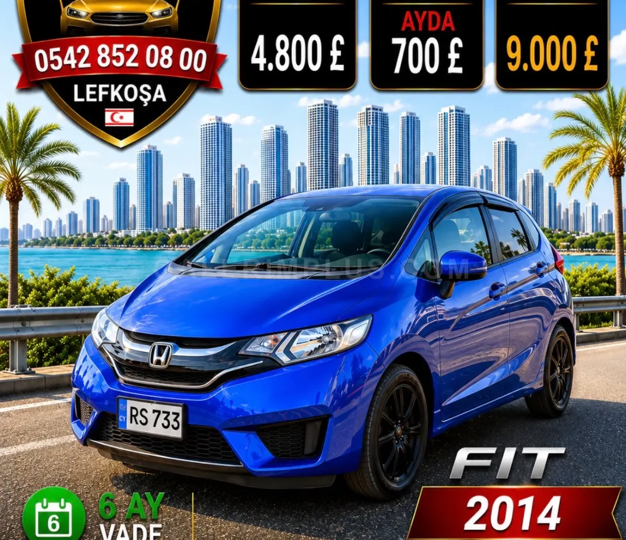 2014 Honda Fit 1.3 Automatic Kıbrıs | KKTC İkinci El Satılık Araba - Fotoğraf 1