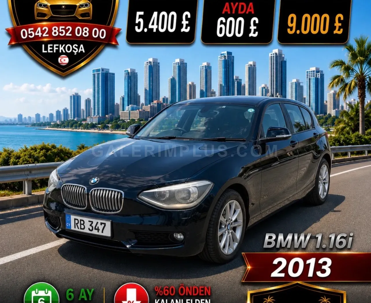 2013 BMW 1 Serisi 116i Kıbrıs | KKTC İkinci El Satılık Araba - Fotoğraf 1