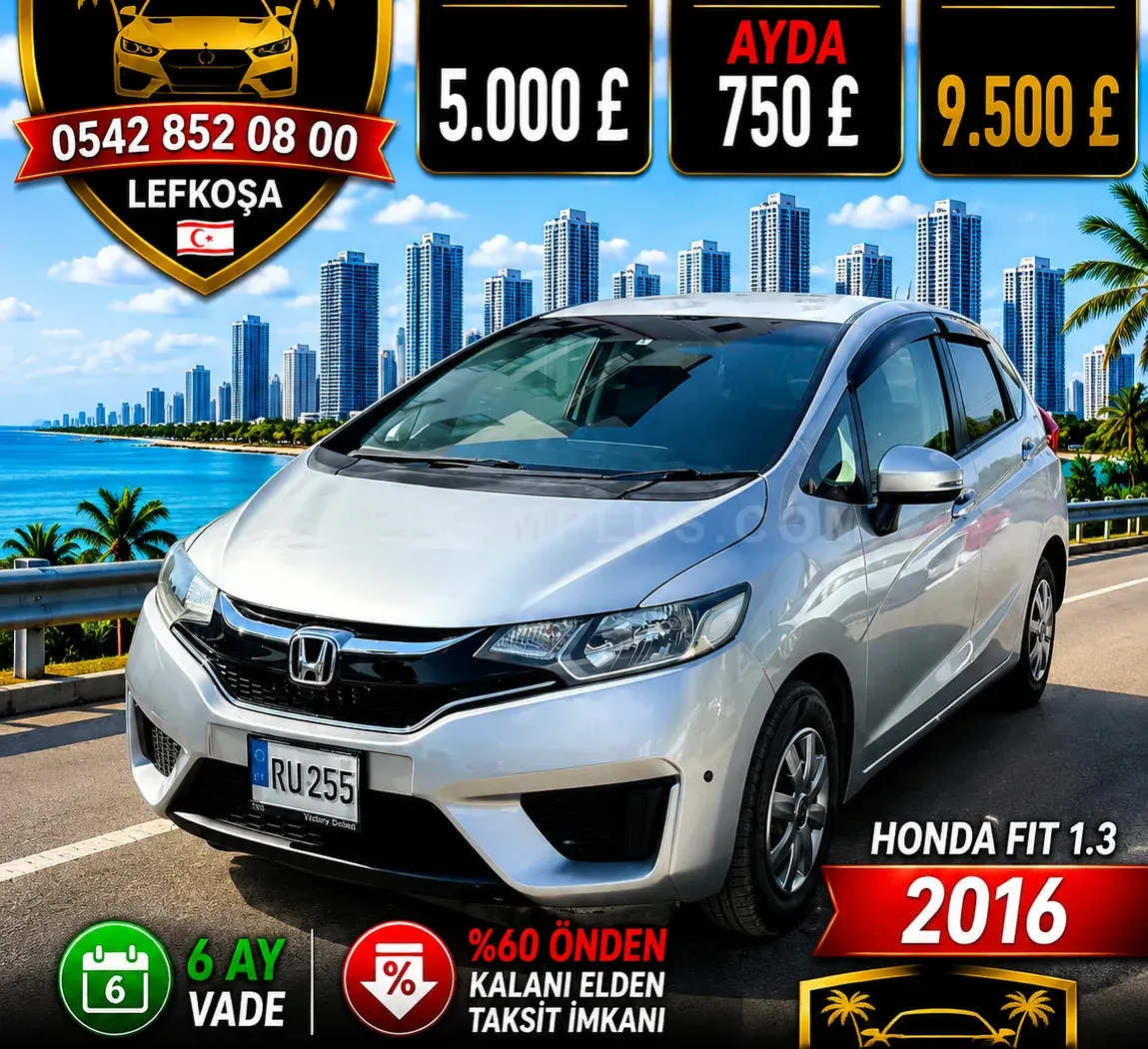 2016 Honda Fit 1.3 Kıbrıs | KKTC İkinci El Satılık Araba - Fotoğraf 1