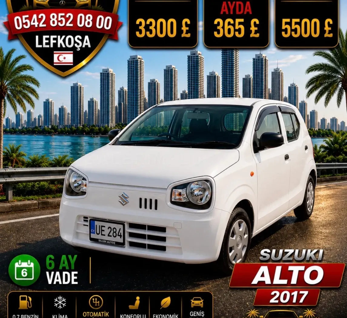 2017 Suzuki Alto 0.65 Kıbrıs | KKTC İkinci El Satılık Araba - Fotoğraf 1