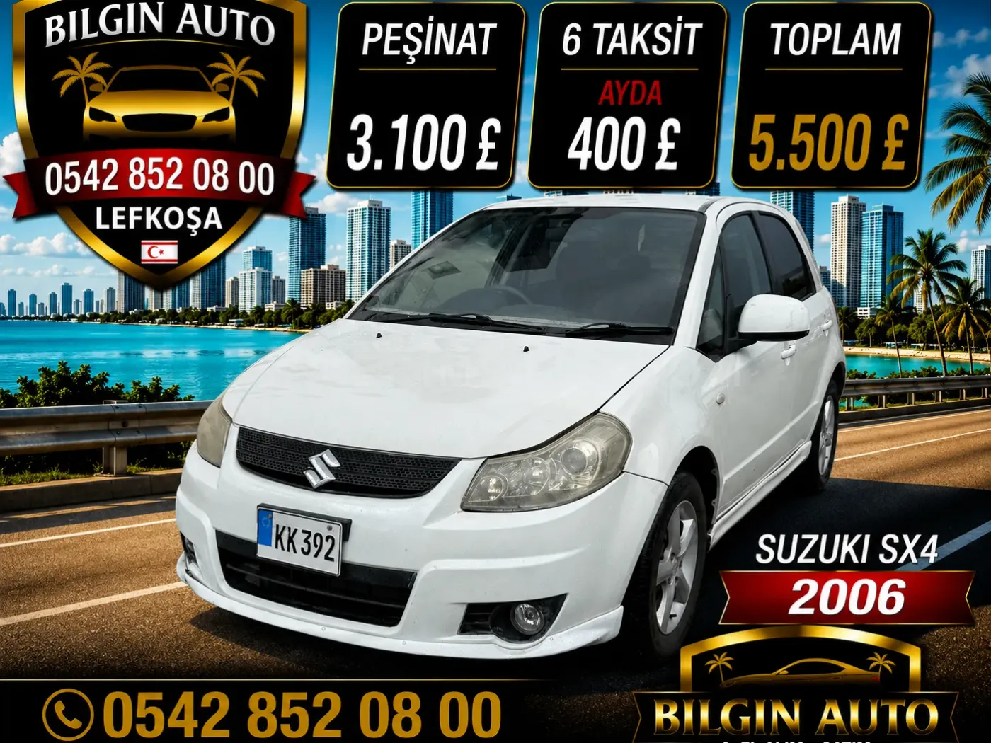 2006 Suzuki SX4 1.5 Kıbrıs | KKTC İkinci El Satılık Araba - Fotoğraf 1