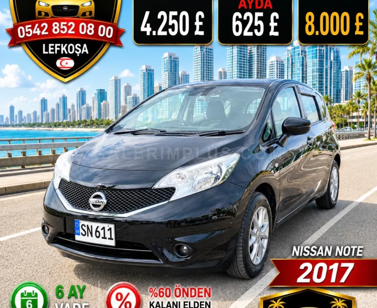 2017 Nissan Note Kıbrıs | KKTC İkinci El Satılık Araba - Fotoğraf 1
