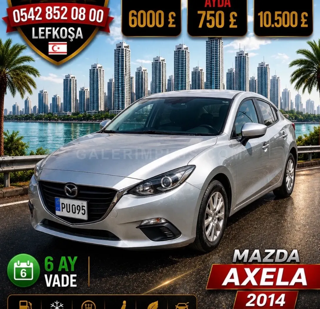 2014 Mazda Axela 1.5 Kıbrıs | KKTC İkinci El Satılık Araba - Fotoğraf 1