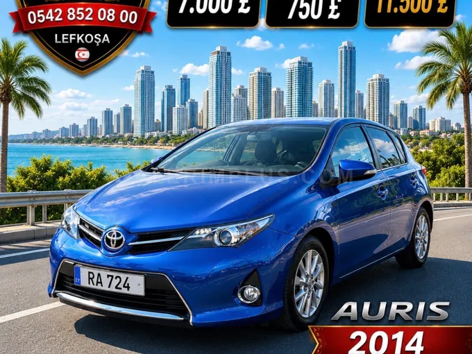 2014 Toyota Auris 1.5 Benzin Otomatik Lefkoşa İlan görseli - GalerimPlus
