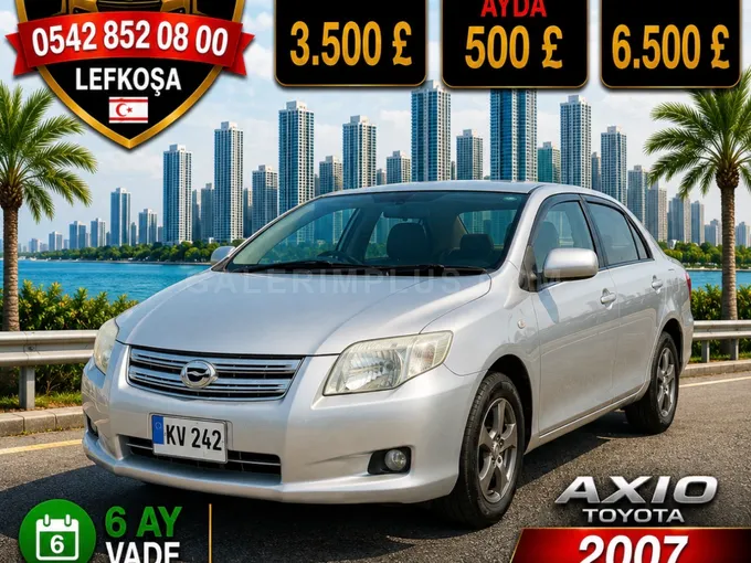 2007 Toyota Axio 1.5 Benzin Otomatik Lefkoşa İlan görseli - GalerimPlus