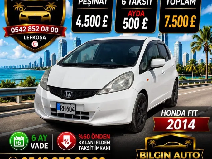 2014 Honda Fit 1.3 Automatic Benzin Otomatik Lefkoşa İlan görseli - GalerimPlus