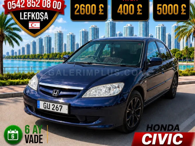 2005 Honda Civic 1.5 Benzin Otomatik Lefkoşa İlan görseli - GalerimPlus