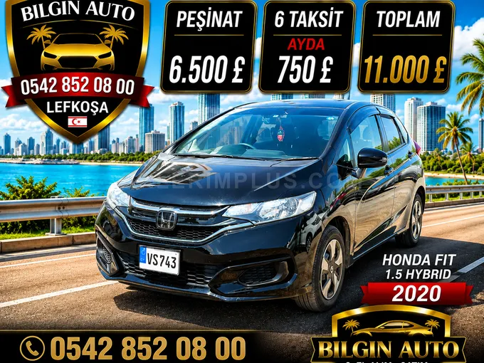 2020 Honda Fit 1.5 Hybrid Benzin Otomatik Lefkoşa İlan görseli - GalerimPlus