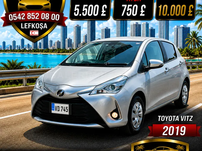 2019 Toyota Vitz 1.0 i 16V Benzin Otomatik Lefkoşa İlan görseli - GalerimPlus