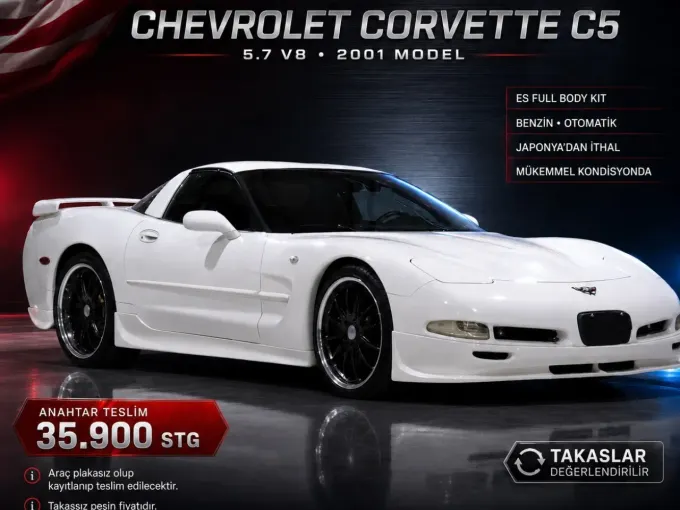 2001 Chevrolet Corvette Corvette C5 Elektrik Otomatik Lefkoşa İlan görseli - GalerimPlus