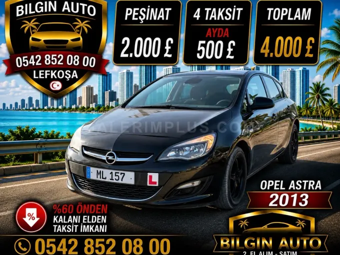 2013 Opel Astra 1.4 Benzin Otomatik Lefkoşa İlan görseli - GalerimPlus