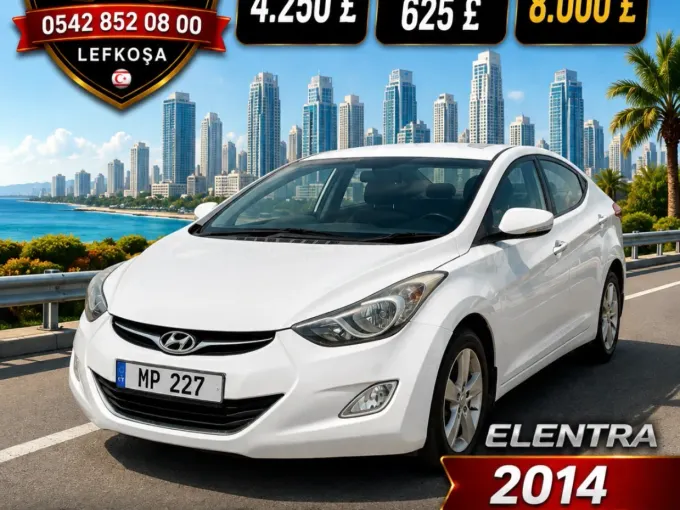 2014 Hyundai Elantra 1.6 Benzin Otomatik Lefkoşa İlan görseli - GalerimPlus