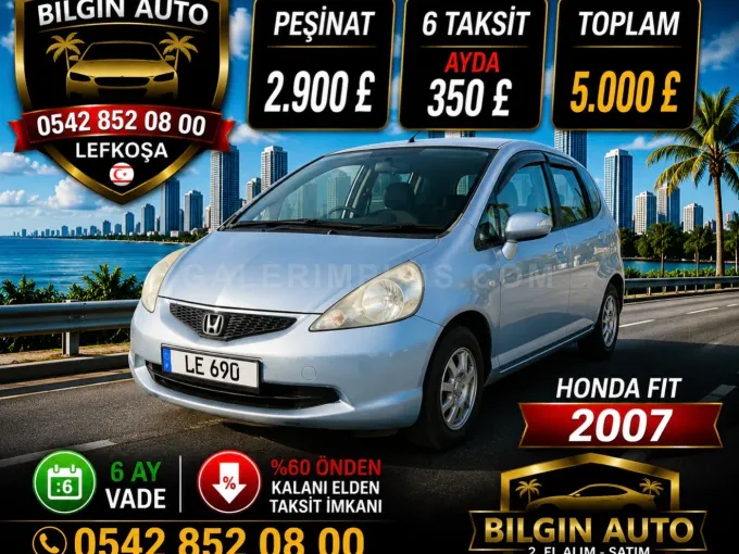 2007 Honda Fit 1.3 Benzin Otomatik Lefkoşa İlan görseli - GalerimPlus