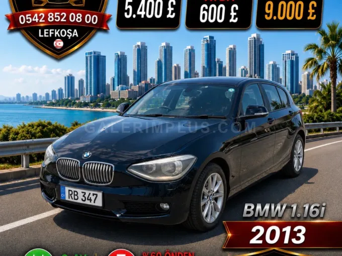 2013 BMW 1 Serisi 116i Benzin Otomatik Lefkoşa İlan görseli - GalerimPlus