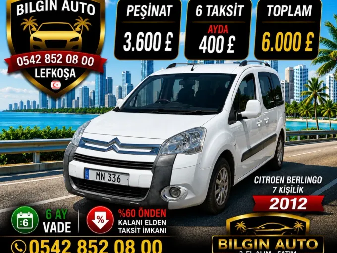 2012 Citroen Berlingo Dizel Otomatik Lefkoşa İlan görseli - GalerimPlus