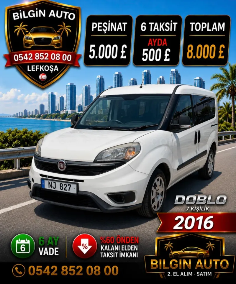 2016 Model Düz Fiat Doblo