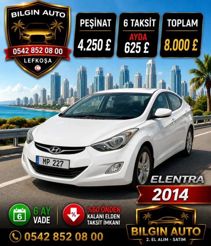 2014 Model Otomatik Hyundai Elantra