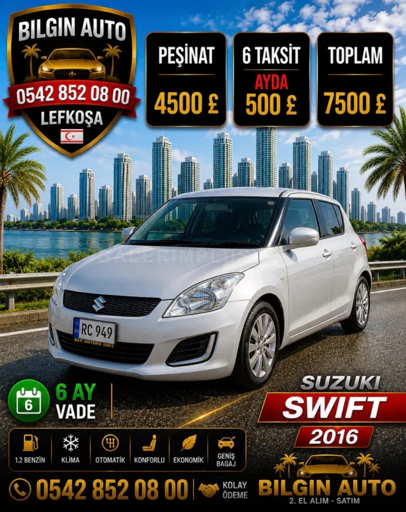 2016 Model Otomatik Suzuki Swift
