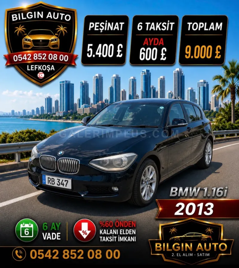2013 Model Otomatik BMW 1 Serisi