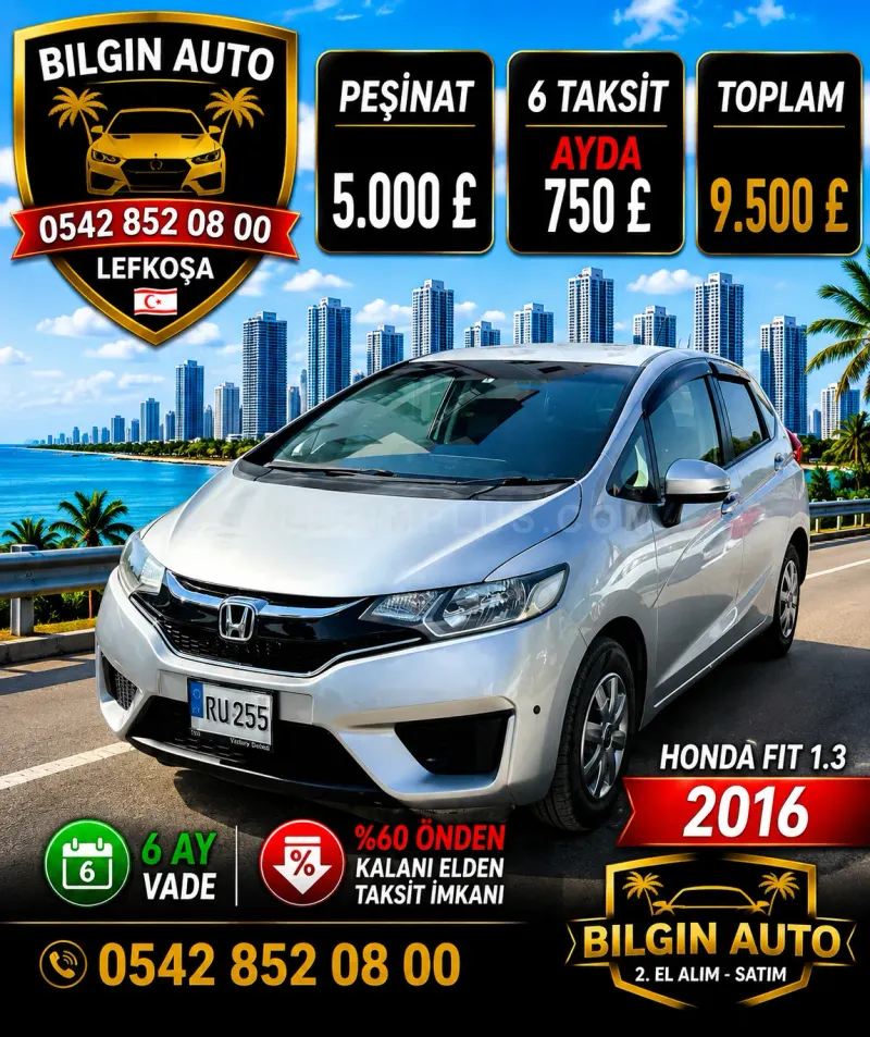 2016 Model Otomatik Honda Fit