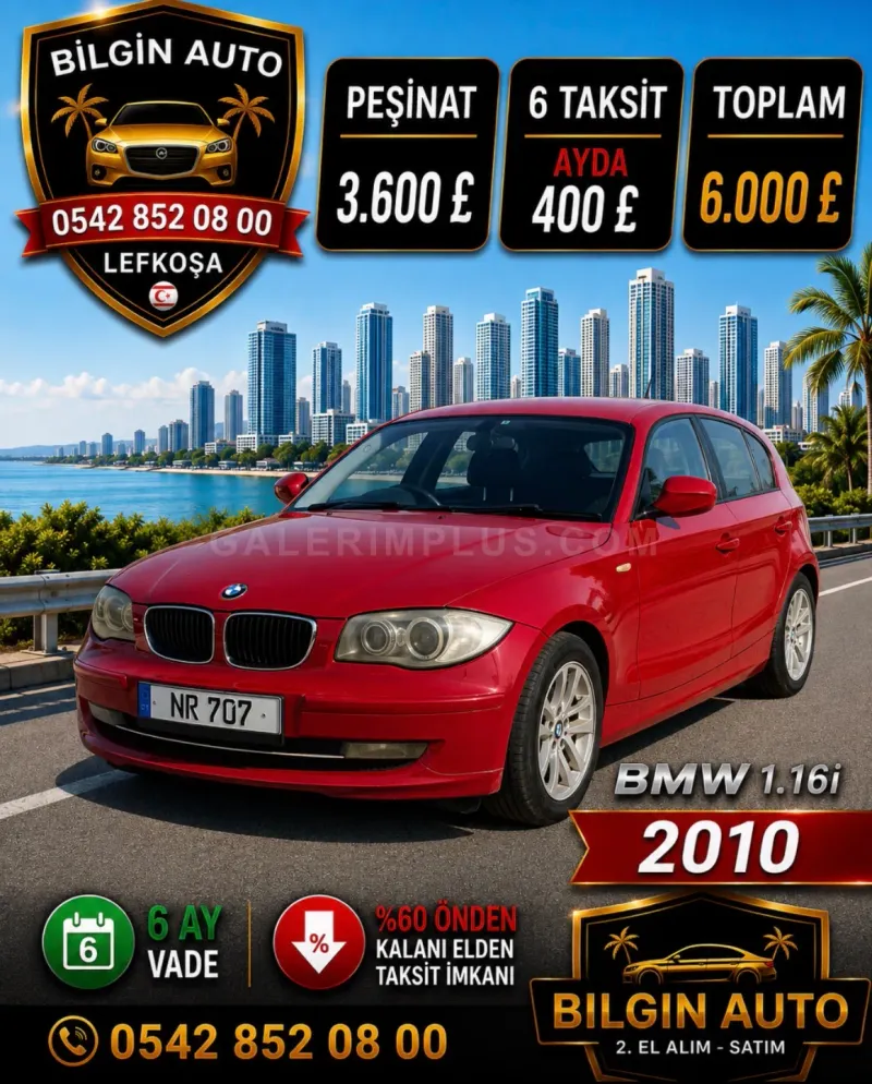 2010 Model Otomatik BMW 1 Serisi