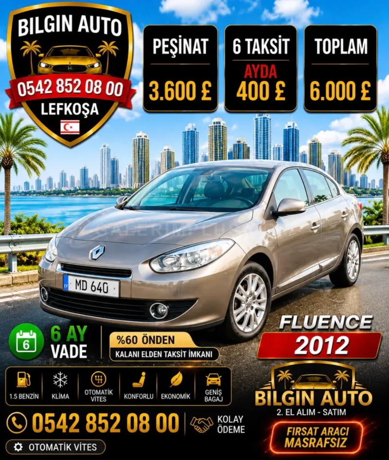 2013 Model Otomatik Renault Fluence