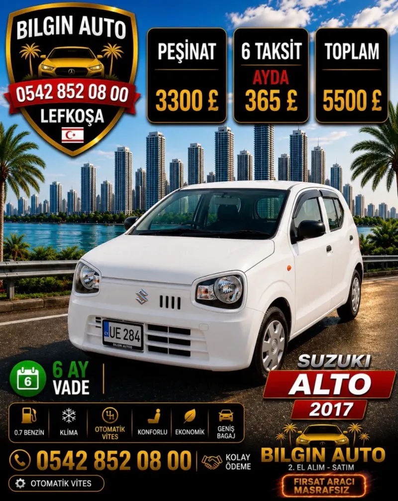 2017 Model Otomatik Suzuki Alto