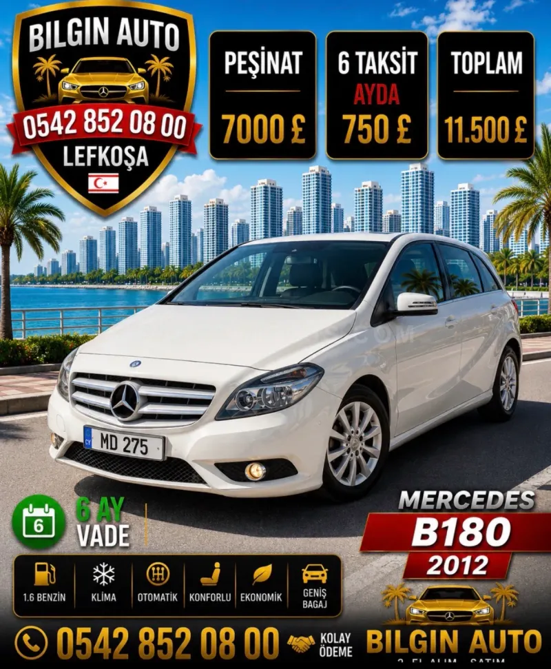 2012 Model Otomatik Mercedes-Benz B Serisi